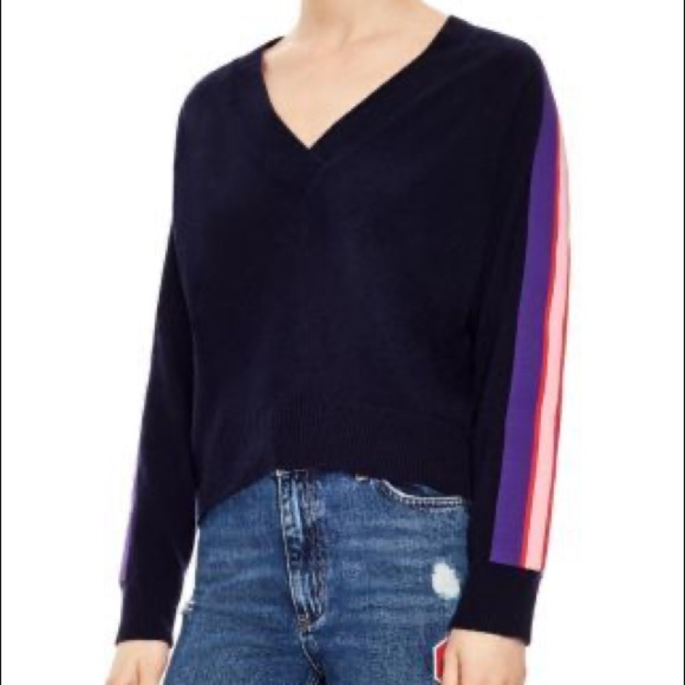 Sandro Paris sporty wool and cashmere sweater